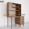 Bàn Làm Việc Gỗ Sồi Tự Nhiên OP Kết Hợp Kệ Sách BLV2T-06SN