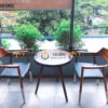 Bàn Ghế Cafe Mặt Tròn 3 Chân Kết Hợp 2 Ghế (Nhiều Mẫu Ghế) BGCF-19GO