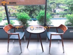 Bàn Ghế Cafe Mặt Tròn 3 Chân Kết Hợp 2 Ghế (Nhiều Mẫu Ghế) BGCF-19GO