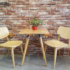Bàn Ghế Cafe Mặt Vuông Kết Hợp 2 Ghế (Nhiều Mẫu Ghế) BGCF-22GO