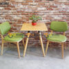 Bàn Ghế Cafe Mặt Vuông Kết Hợp 2 Ghế (Nhiều Mẫu Ghế) BGCF-22GO