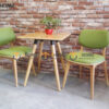 Bàn Ghế Cafe Mặt Vuông Kết Hợp 2 Ghế (Nhiều Mẫu Ghế) BGCF-22GO