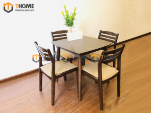 Bàn Ghế Cafe Mặt Vuông Mango Kết Hợp 2 Ghế (Nhiều Mẫu Ghế) BGCF-05GO