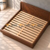 Giường Ngủ Gỗ Sồi Tự Nhiên Dạng Bay Đầu Sọc GN-22SN