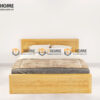 Giường ngủ gỗ sồi tự nhiên Cuba 2 hộc kéo màu tự nhiên GN-25SN