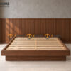 Giường Ngủ Gỗ Sồi Tự Nhiên Không Đầu GN-23SN