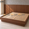 Giường Ngủ Gỗ Sồi Tự Nhiên Không Đầu GN-23SN