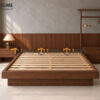 Giường Ngủ Gỗ Sồi Tự Nhiên Không Đầu GN-23SN