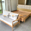 Giường ngủ Rew gỗ sồi tự nhiên không đầu kiểu 01 GN-21SN