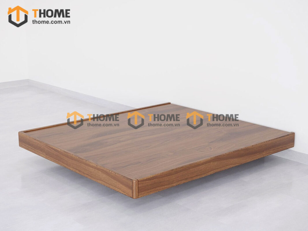 Giường ngủ gỗ sồi tự nhiên không đầu kiểu 03 GN-23SN