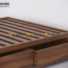 Giường ngủ gỗ sồi tự nhiên không đầu kiểu 04 GN-24SN
