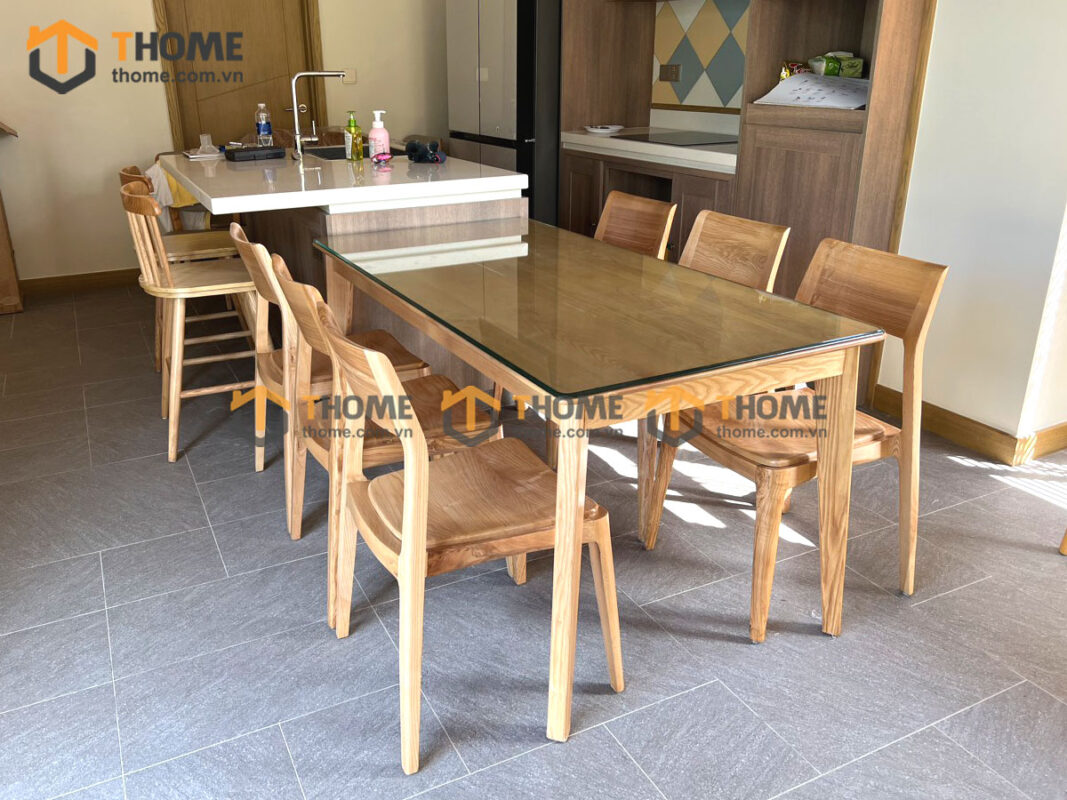 Hình Ảnh Thi Công Gỗ Sồi Tự Nhiên Nhà Anh Bình Fusion TTTC-27SN