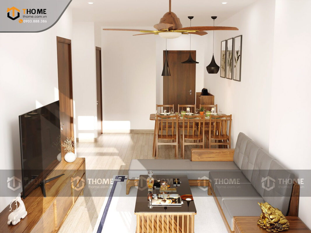 Hình Ảnh Thi Công Gỗ Sồi Tự Nhiên Nhà Mr Chen Căn Hộ Monarchy TTTC-26SN