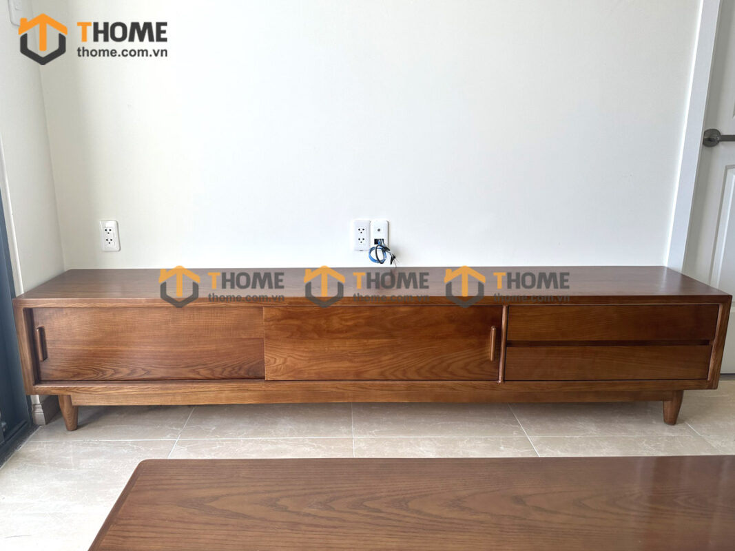 Hình Ảnh Thi Công Gỗ Sồi Tự Nhiên Nhà Mr Chen Căn Hộ Monarchy TTTC-26SN
