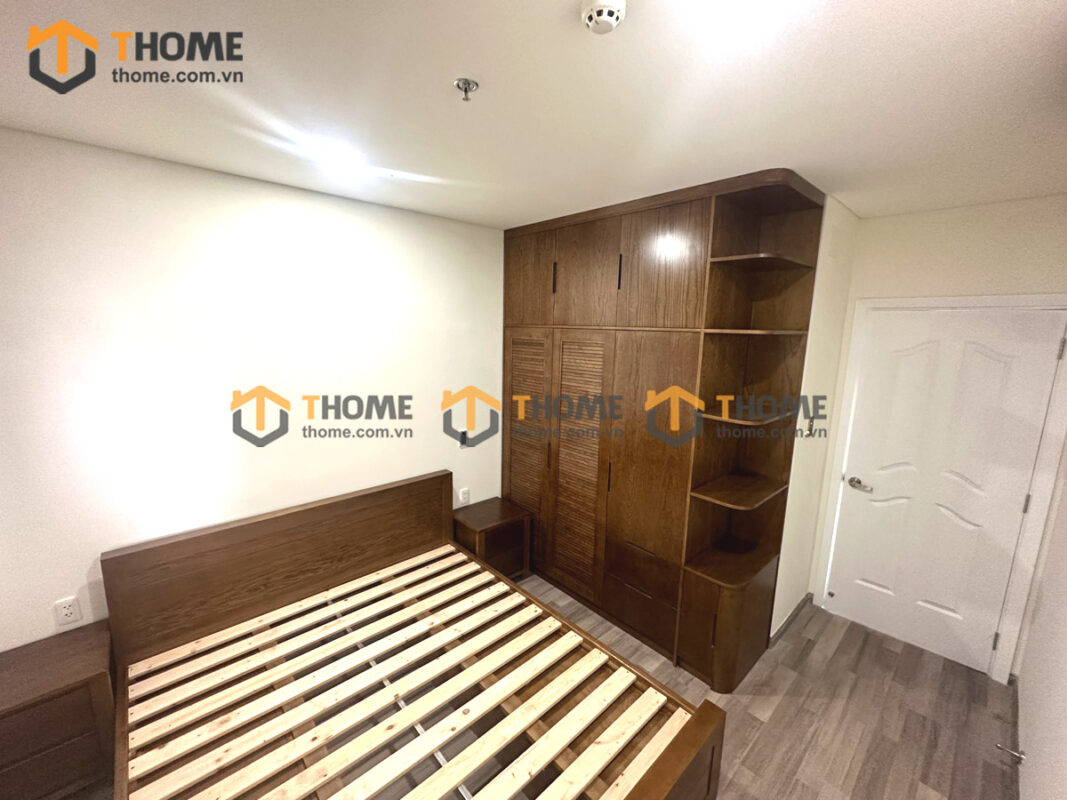 Hình Ảnh Thi Công Gỗ Sồi Tự Nhiên Nhà Mr Chen Căn Hộ Monarchy TTTC-26SN