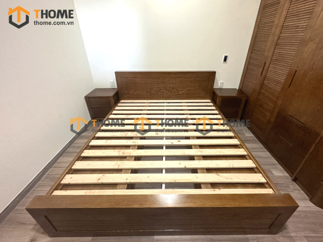 Hình Ảnh Thi Công Gỗ Sồi Tự Nhiên Nhà Mr Chen Căn Hộ Monarchy TTTC-26SN