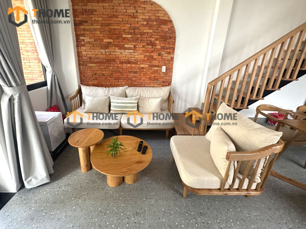 Hình Ảnh Thi Công Gỗ Sồi Tự Nhiên Nhà Chị Hương Hòa Xuân TTTC-29SN