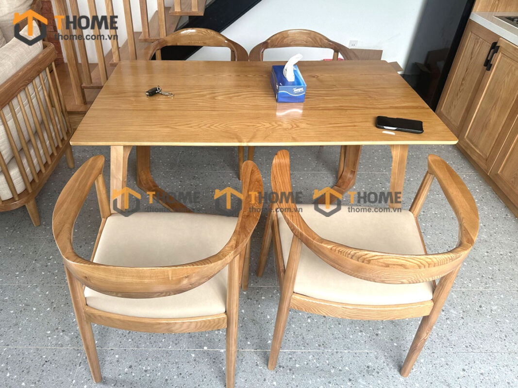 Hình Ảnh Thi Công Gỗ Sồi Tự Nhiên Nhà Chị Hương Hòa Xuân TTTC-29SN