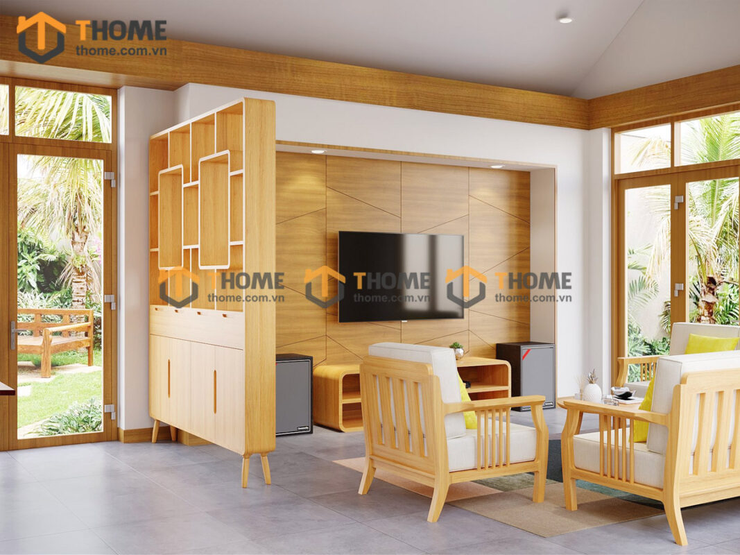 Hình Ảnh Thi Công Gỗ Sồi Tự Nhiên Nhà Anh Bình Fusion TTTC-27SN