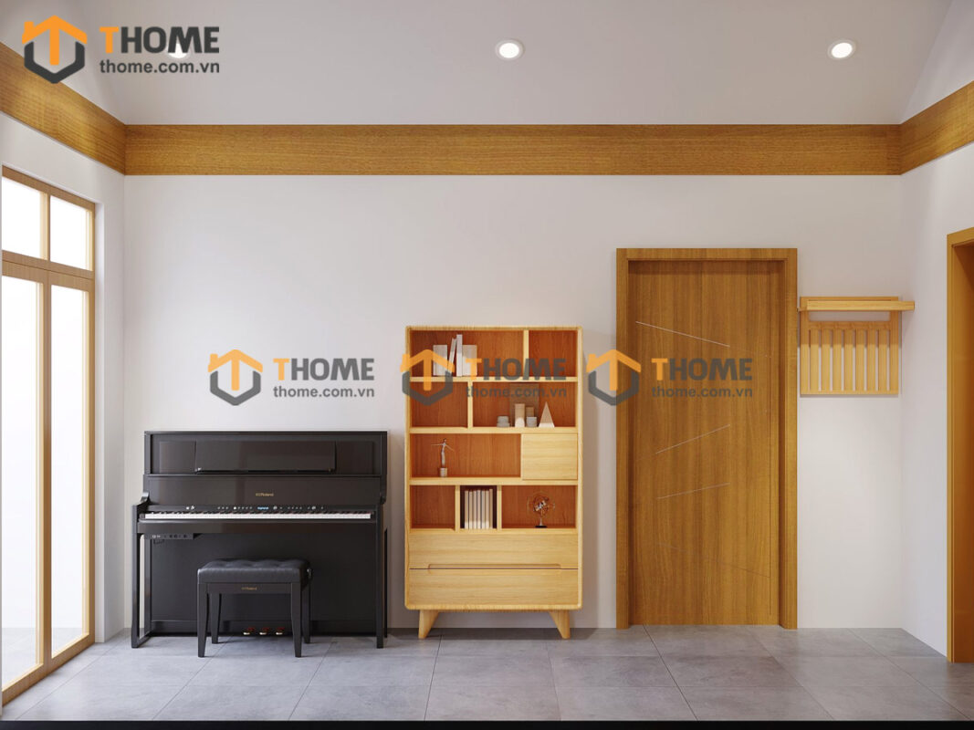 Hình Ảnh Thi Công Gỗ Sồi Tự Nhiên Nhà Anh Bình Fusion TTTC-27SN