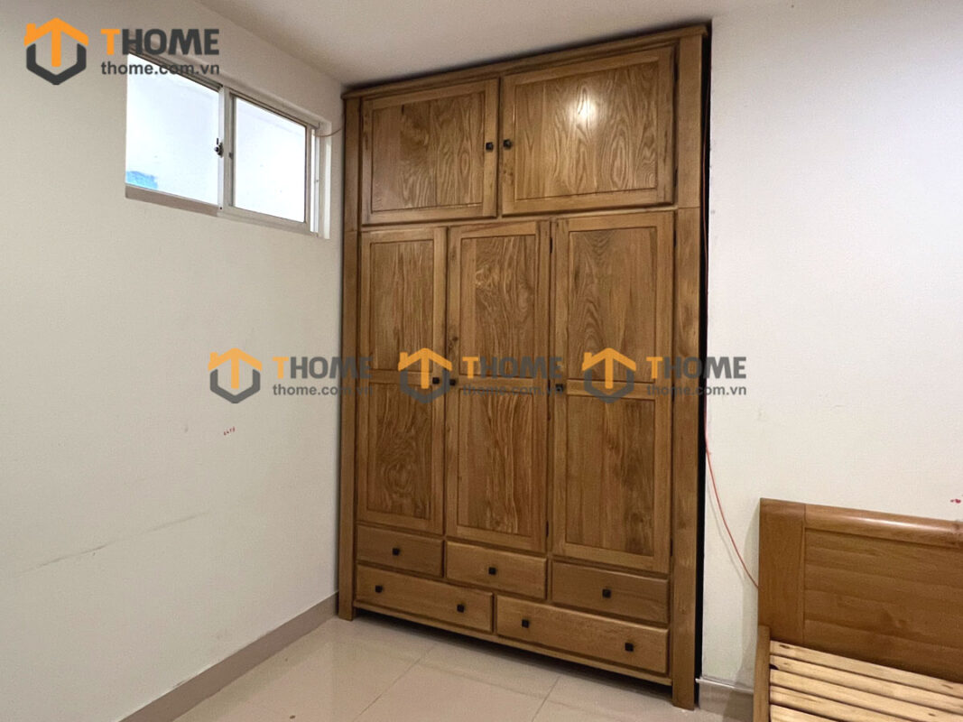 Bộ Phòng Ngủ Số 03 Gỗ Sồi Tự Nhiên TKPN-03SN
