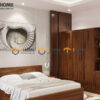 Bộ Phòng Ngủ Số 06 Gỗ Sồi Tự Nhiên Giường Cuba 2 Hộc Kéo TKPN-06SN
