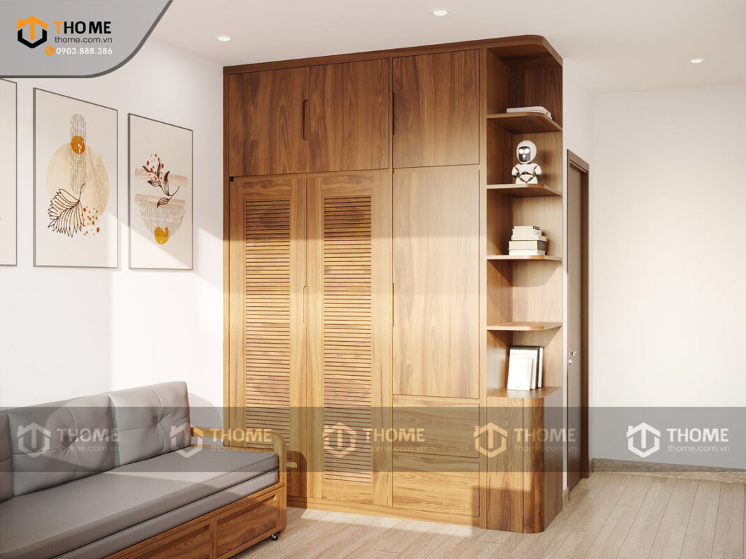 Bộ Phòng Ngủ Số 04 Gỗ Sồi Tự Nhiên TKPN-04SN