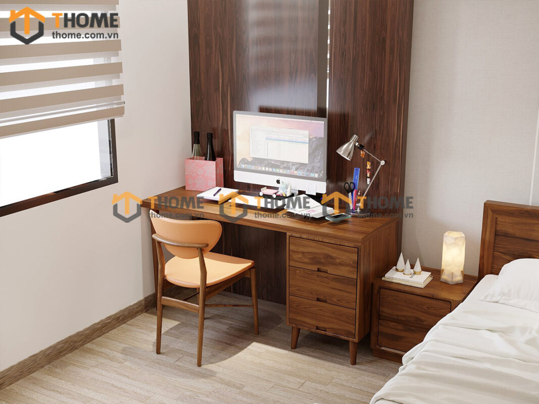 Bộ Phòng Ngủ Số 05 Gỗ Sồi Tự Nhiên TKPN-05SN