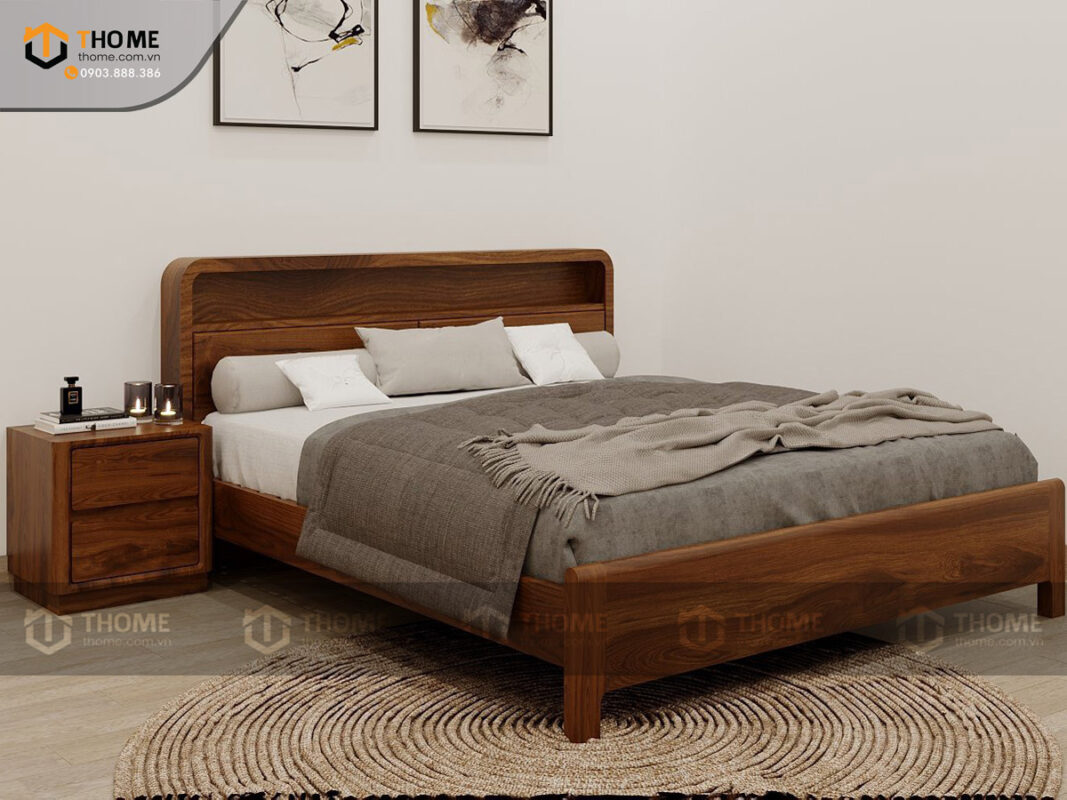 Bộ Phòng Ngủ Số 11 Gỗ Sồi Tự Nhiên Giường Toto TKPN-11SN