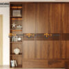 Bộ Phòng Ngủ Số 14 Gỗ Sồi Tự Nhiên Giường Chân Đùi Gà TKPN-14SN