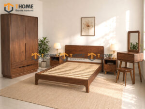 Bộ Sưu Tập Phòng Ngủ Số 02 Gỗ Sồi Tự Nhiên Hiroshima TKPN-02SN