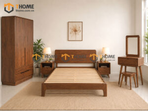 Bộ Sưu Tập Phòng Ngủ Số 02 Gỗ Sồi Tự Nhiên Hiroshima TKPN-02SN