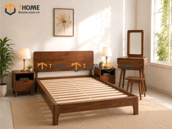 Bộ Sưu Tập Phòng Ngủ Số 02 Gỗ Sồi Tự Nhiên Hiroshima TKPN-02SN