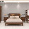 Bộ Phòng Ngủ Số 10 Gỗ Sồi Tự Nhiên Giường Capri TKPN-10SN