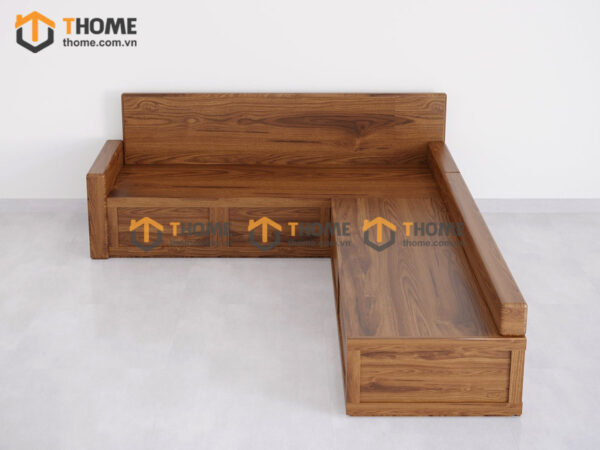 Sofa Cuba Gỗ Sồi Tự Nhiên Có Hộc Kéo Hình Hộp Không Nệm SFĐ-25SN