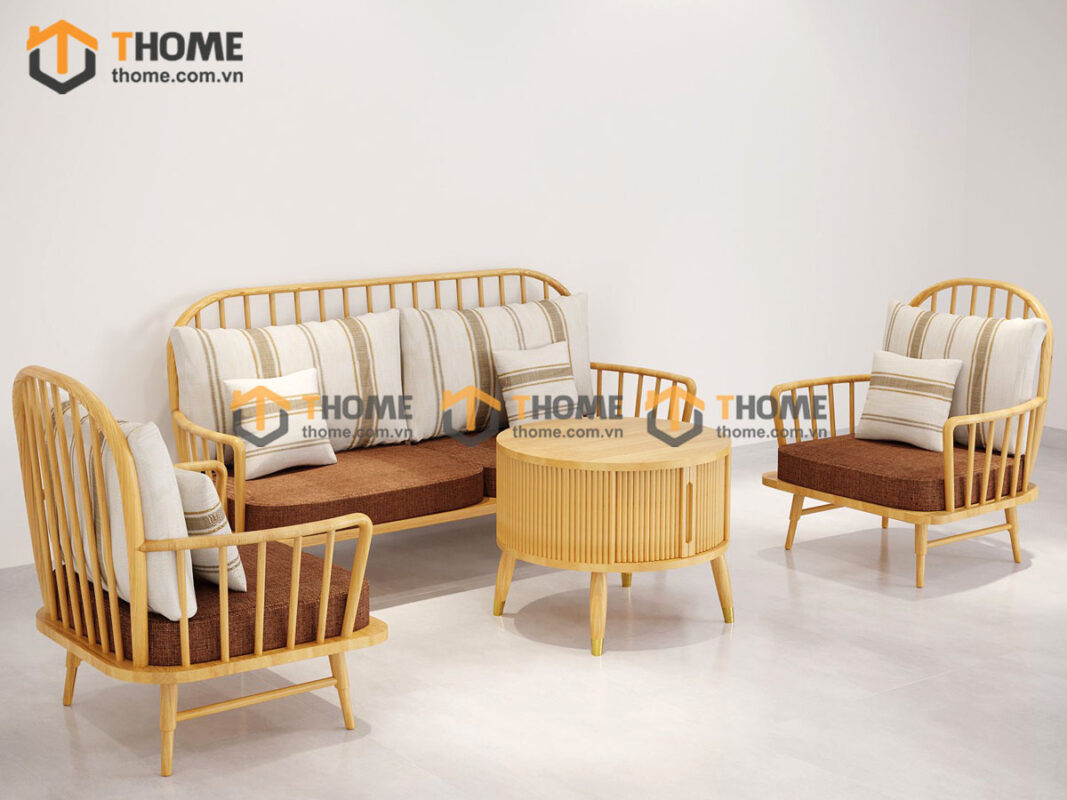 Sofa Jubilee Gỗ Sồi Tự Nhiên Màu Tự Nhiên 1.8m SFN-19SN