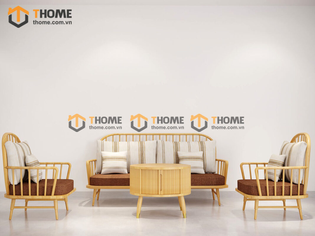 Sofa Jubilee Gỗ Sồi Tự Nhiên Màu Tự Nhiên 1.8m SFN-19SN