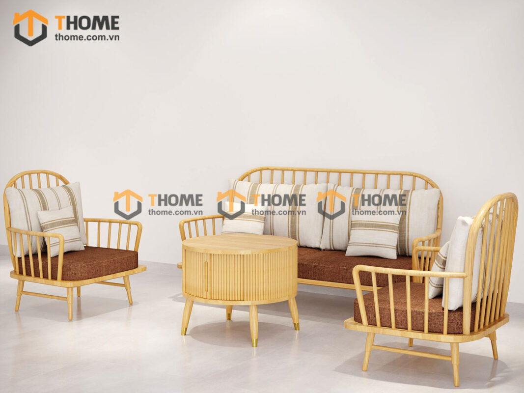 Sofa Jubilee Gỗ Sồi Tự Nhiên Màu Tự Nhiên 1.8m SFN-19SN