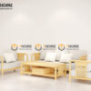 Sofa Vanix Gỗ Sồi Tự Nhiên 4 Món Màu Tự Nhiên 2.05m SFT-28SN
