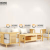 Sofa Vanix Gỗ Sồi Tự Nhiên 4 Món Màu Tự Nhiên 2.05m SFT-28SN