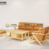Sofa Vex Gỗ Sồi Tự Nhiên 5 Món Màu Tự Nhiên 2.0m SFT-30SN