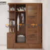 Tủ áo gỗ sồi tự nhiên thiết kế 20 TA-30SN
