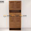 Tủ Giày Gỗ Sồi Tự Nhiên 4 Cánh Mở TG-16SN