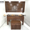 Tủ Thờ Gỗ Sồi Tự Nhiên Hoa Sen Nhiều Kích Thước Phong Thủy TT-09SN