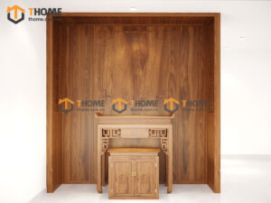 Tủ Thờ Gỗ Sồi Tự Nhiên Số 04 Nhiều Kích Thước Phong Thủy TT-07SN