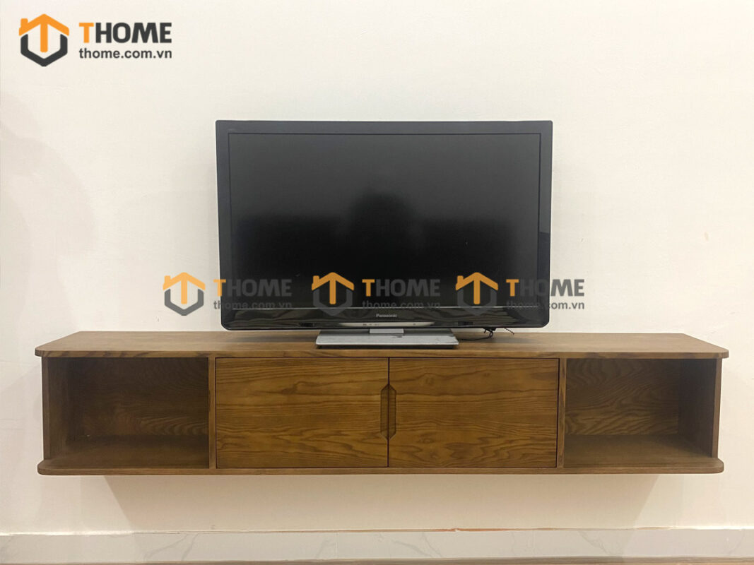 Tủ Tivi Treo Gỗ Sồi Tự Nhiên 2 Hộc Kéo TTVTT-06SN
