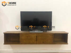 Tủ Tivi Treo Gỗ Sồi Tự Nhiên 2 Cánh Mở TTVTT-06SN