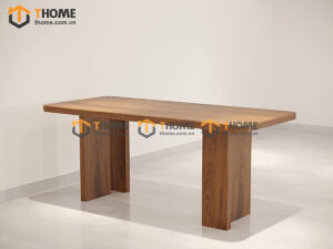 Bàn ăn gỗ sồi tự nhiên Cana màu óc chó BAMG-32SN