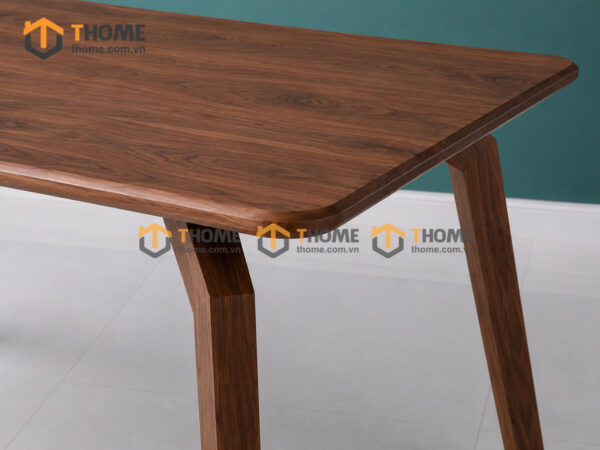 Bàn Ăn Gỗ Sồi Tự Nhiên Sunrsie Chân Nhện Màu Óc Chó BAMG-29SN