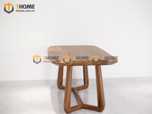 Bàn ăn gỗ sồi tự nhiên Cleo quả lê màu óc chó BAMG-31SN